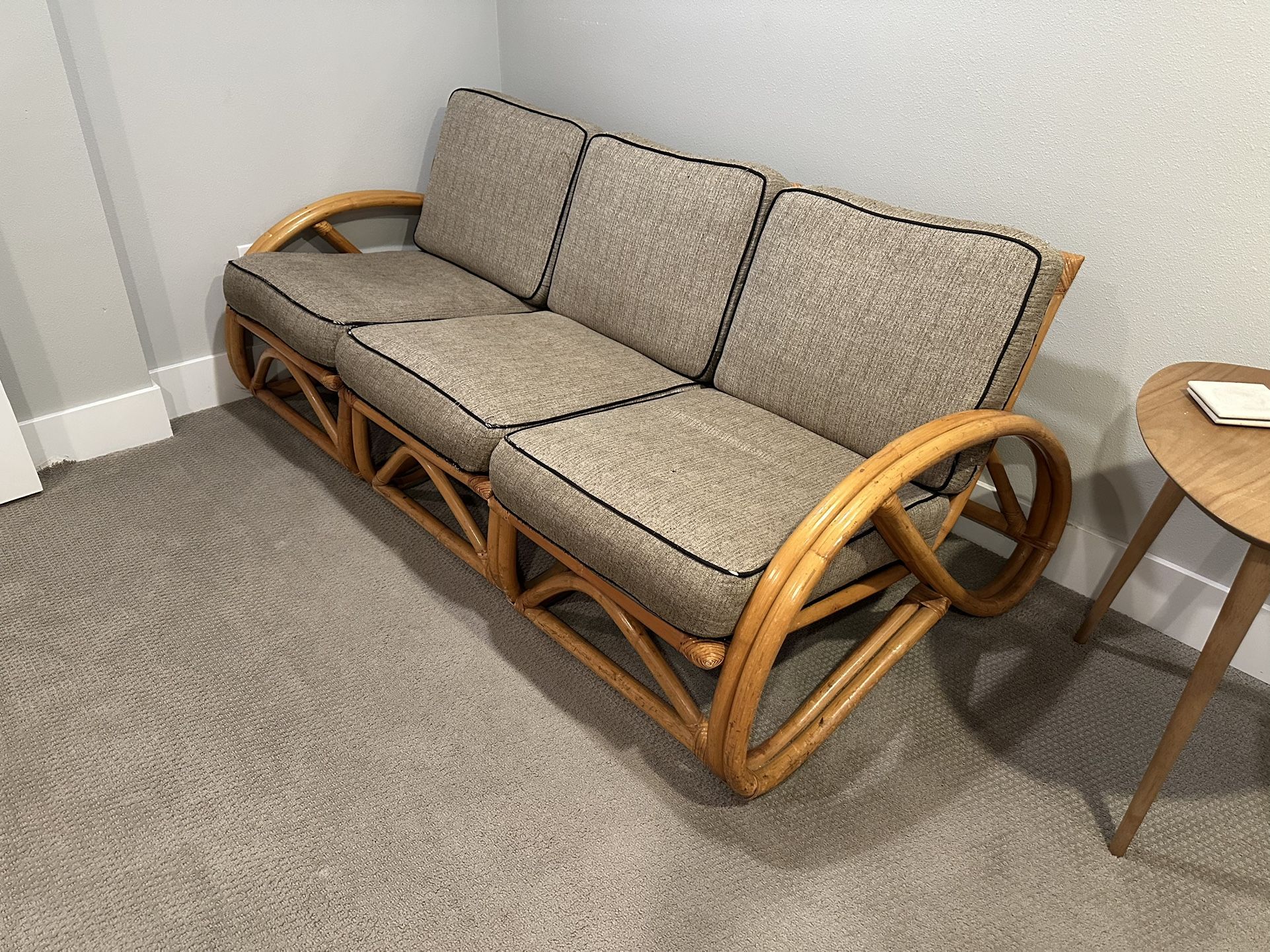 Vintage Rattan Couch