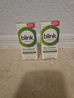 Blink contact eye drops.