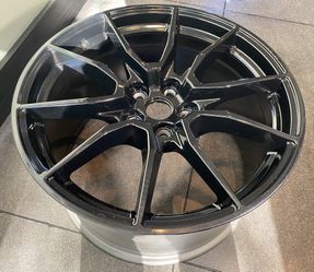 (1) 2019-2020 Ford Shelby GT350 (Factory OEM) Rear Wheel, Black 19”x11”