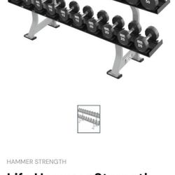 Hammer Strength 2 Tier Dumbbell Rack 