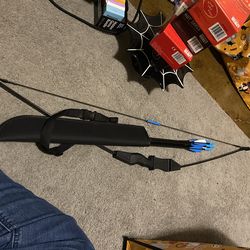 Bow and arrow (no sharp tips)