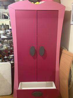 Pink storage cabinet