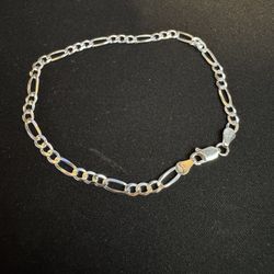 925 Silver Figaro Bracelet
