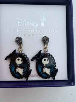 Disney Nightmare Before Christmas Jack Skellington Earring Set NEW