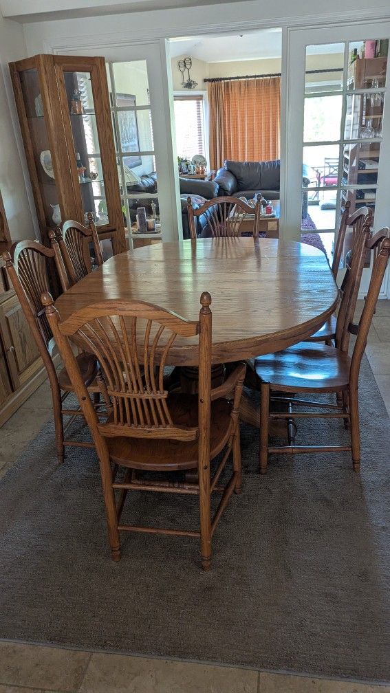 Oak Dining Table And Chairs 