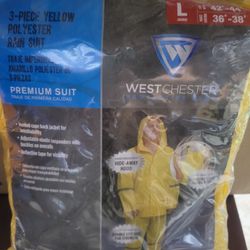 3 Piece Rain Suit With Hoodie 