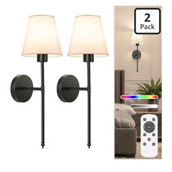 Wireless Wall Sconces – Set of 2