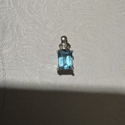 Real Blue Topaz Emerald Cut Blue Topaz