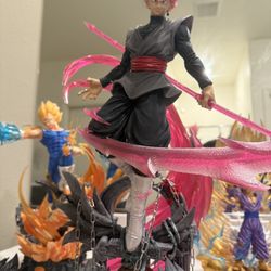 Dark Goku Rose Statue dragon ball z 