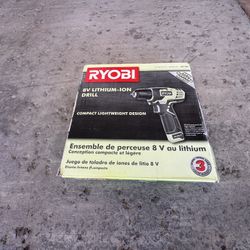 Ryobi 8V Lithium-ion Drill
