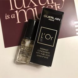 GUERLAIN L'Or Radiance Primer with Pure Gold .16oz Dlx Travel Size - NEW in Box!