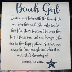 Customizable Beach Girl