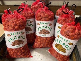 Fresh Pecans 5LB Bags $25