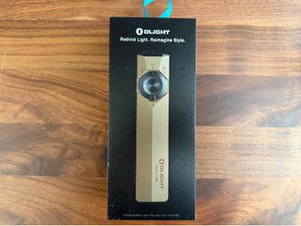 Olight Flashlight ArkPro Ultra Rechargeable Multi-Function Flashlight – Gold Green - New