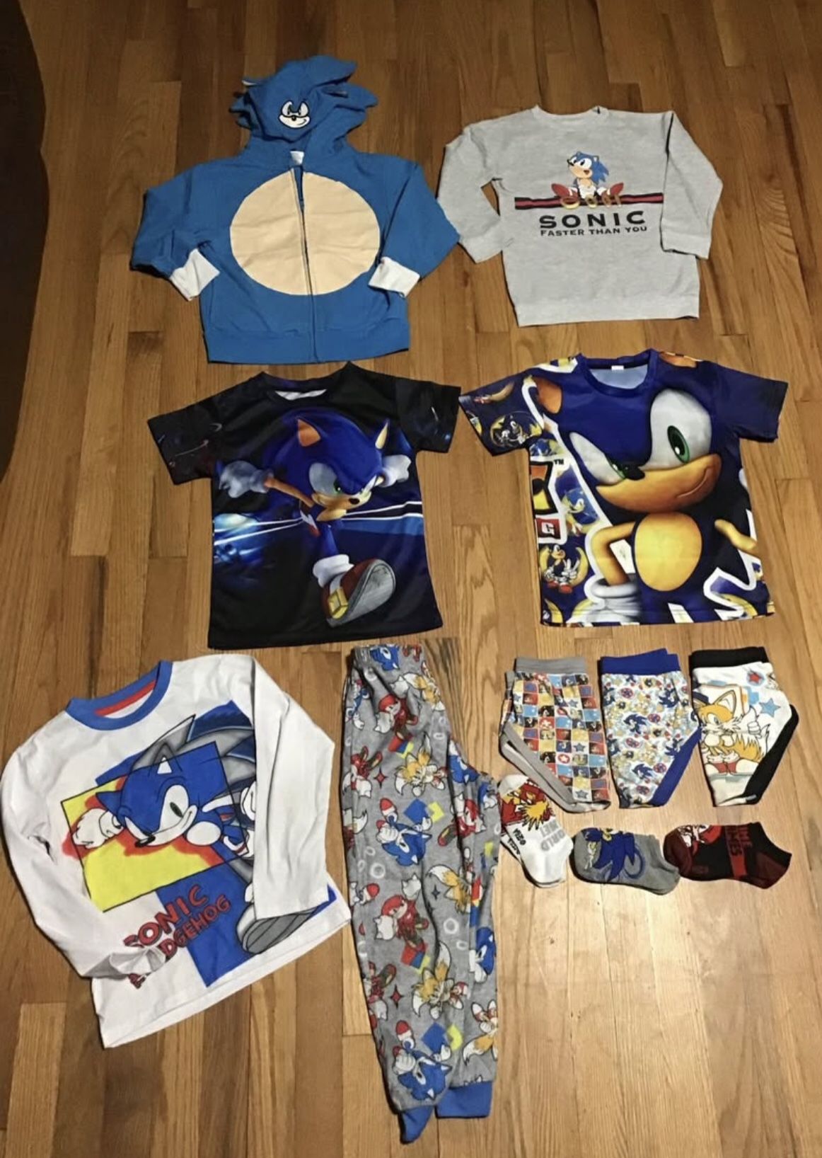 12 Pcs Sonic The Hedgehog Boys Size 6 All For 30 Execellet Condition