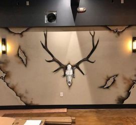 Western theme mural