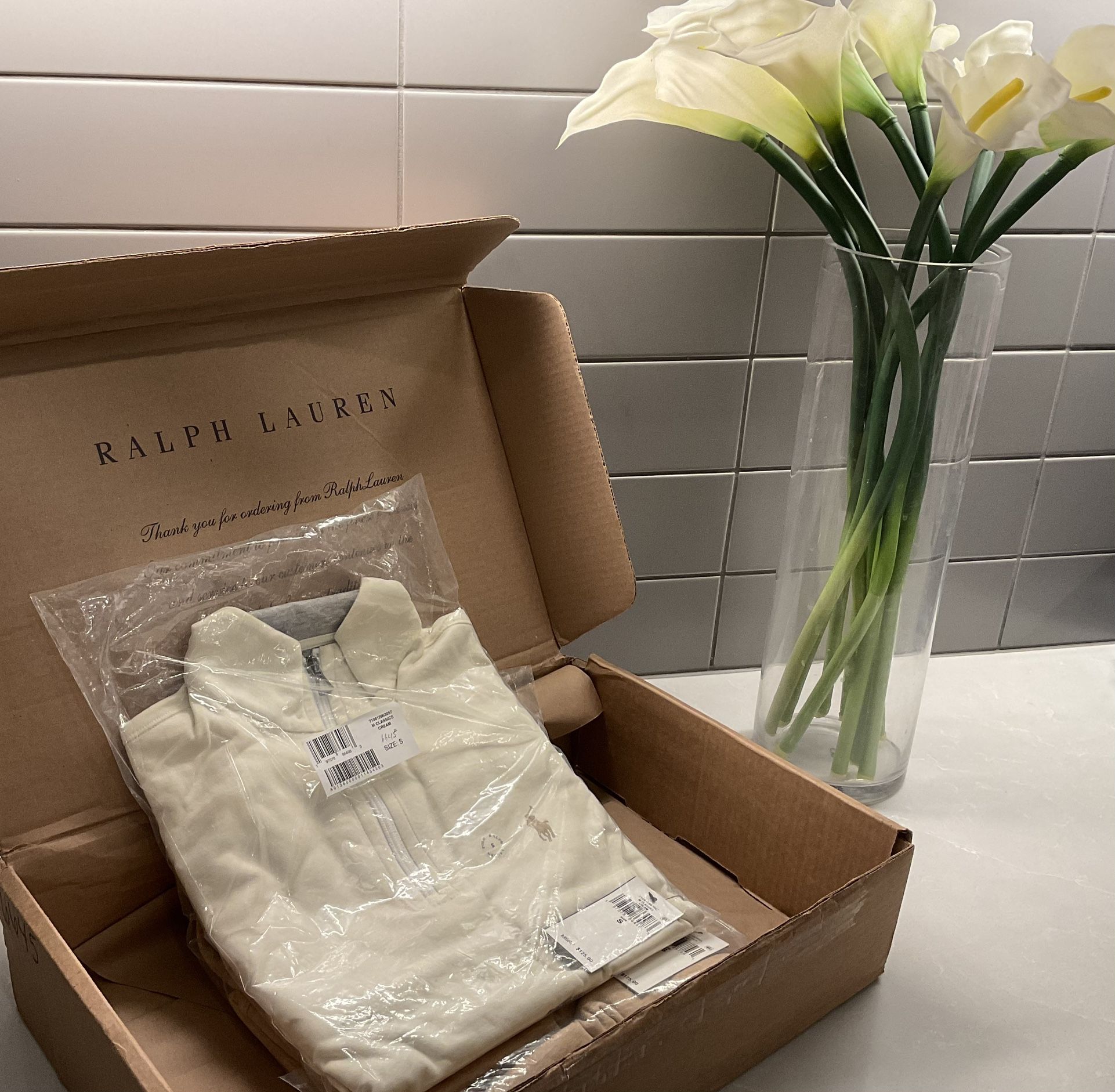 Luxury Jersey Quarter-Zip Pullover Polo Ralph Lauren