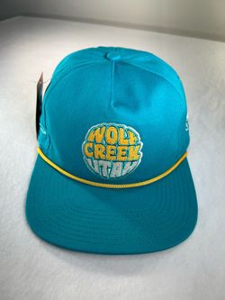 Pukka OS Wolf Creek Utah Patch Teal/Yellow High-crown Snapback Trucker Hat
