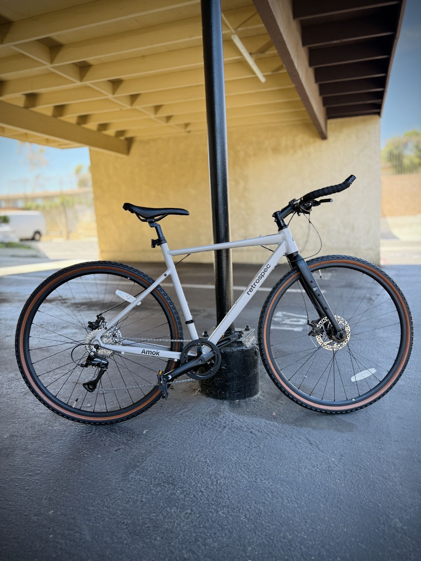 53CM Gravel Bike 8 Speed - Quick Release Wheel