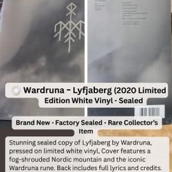 Wardruna – Lyfjaberg (2020 Limited Edition White Vinyl)
 Sealed!
