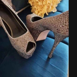 Giuseppe Zanotti Women's Crystal Platform Shoes 8 1/2