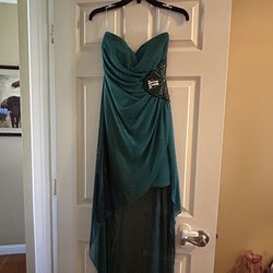 Emerald and Teal cocktail dress
