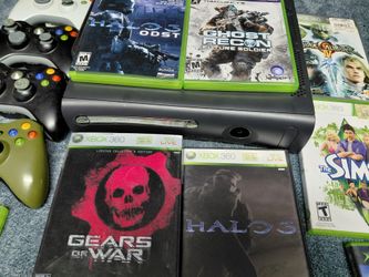 Xbox 360 Console Bundle with Games and Controllers