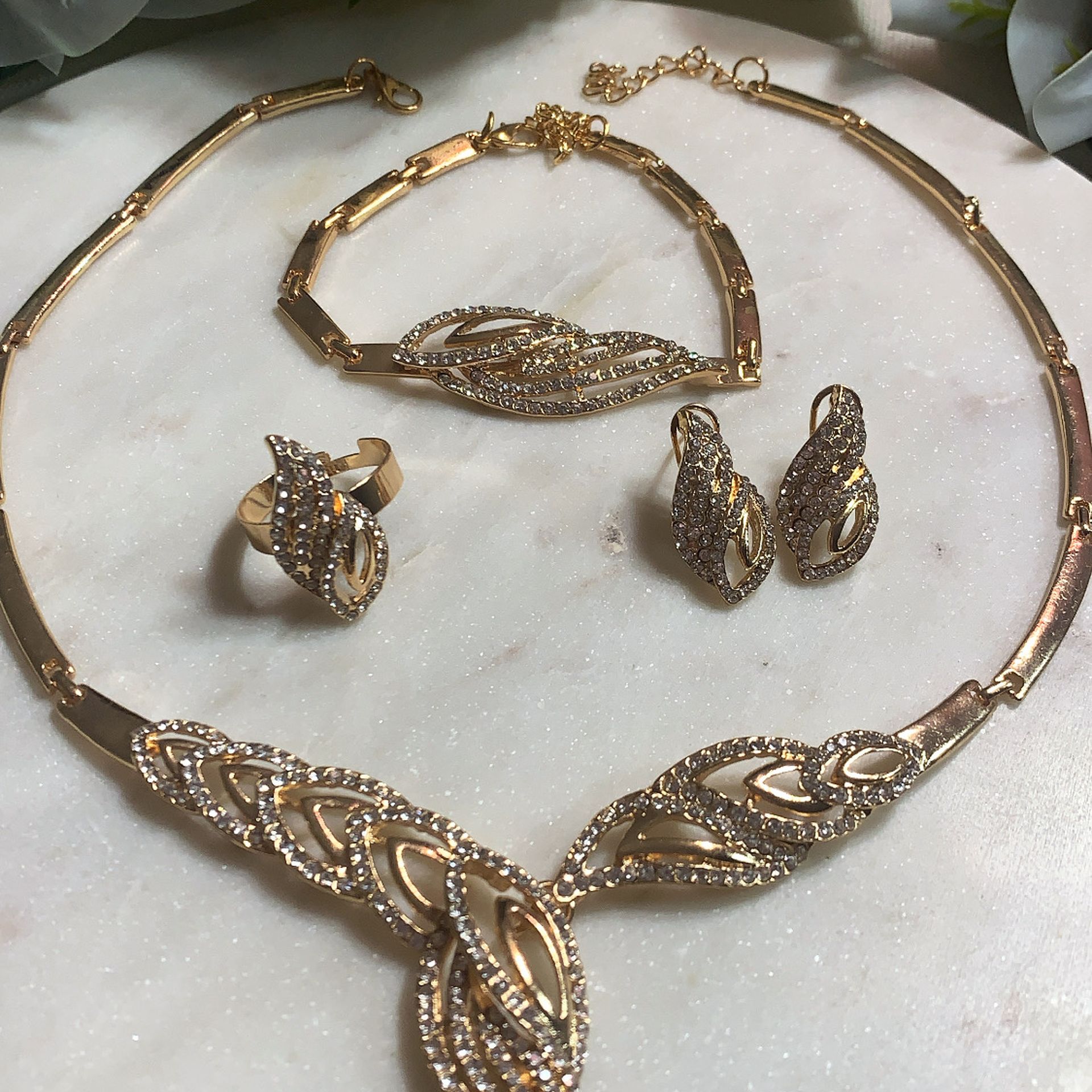 18K Gold Plated Luxury Jewelry Sets for Women
