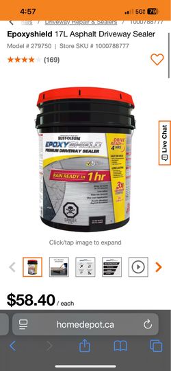 Epoxy shield driveway sealer