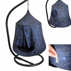 Galaxy Hanging Pod Chair w/ Stand – Kids Sensory Swing