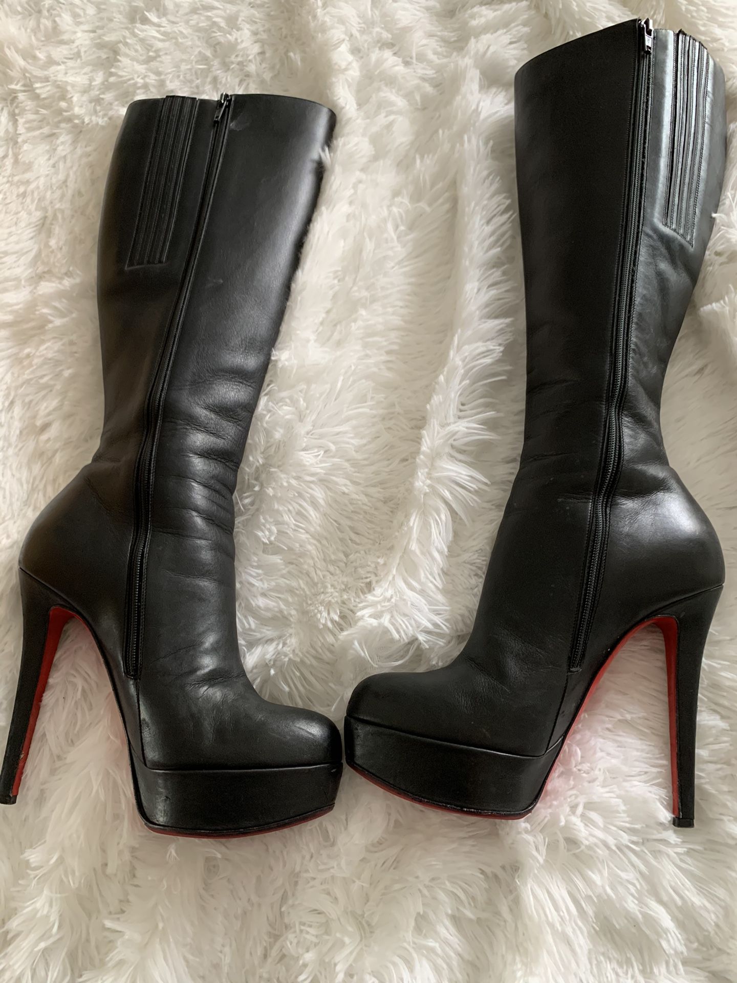 Authentic Christian louboutin Bianca Botta 140 king calf