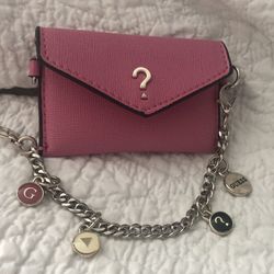 Guess Pink ID Holder Bag Charm