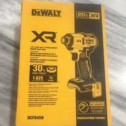 Brand New Dewalt 20v XR Brushless 1/4 Impact Driver Drill Tool Only 3 Speeds 