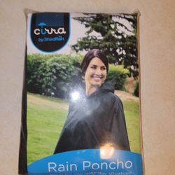 Rain Poncho Green Adult Unisex