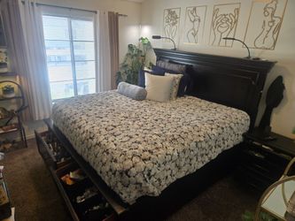 King Bed Frame and Night stand