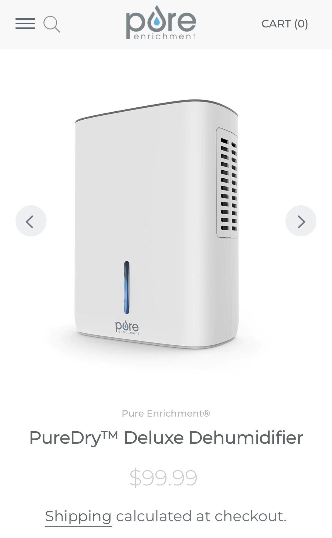 Pure Enrichment Dehumidifier