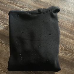 Black Rhinestone Hoodie 