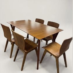 West elm Mid century expendable dining table  