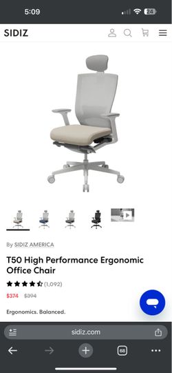 SIDIZ T50 Ergonomic Office Chair