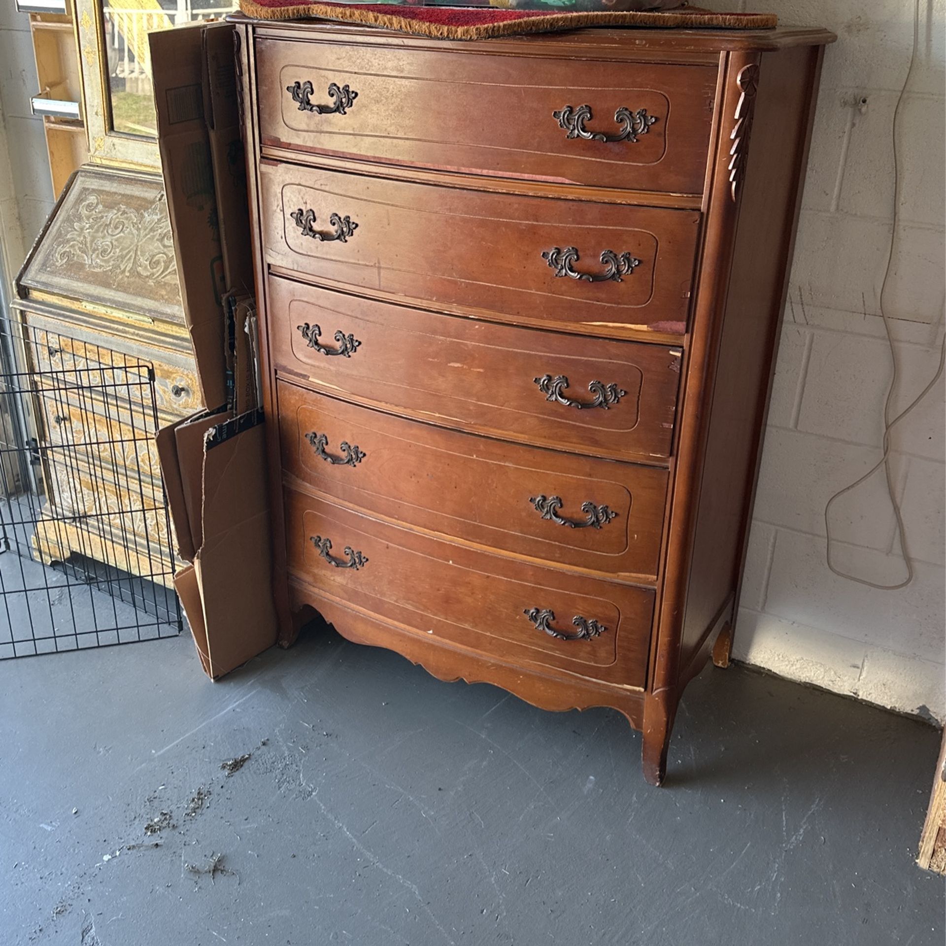 Solid Wood Antique Dresser