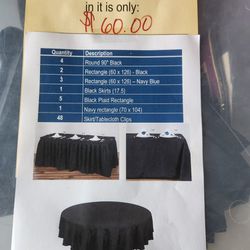 Table Cloths And Skirt for Your Special Event