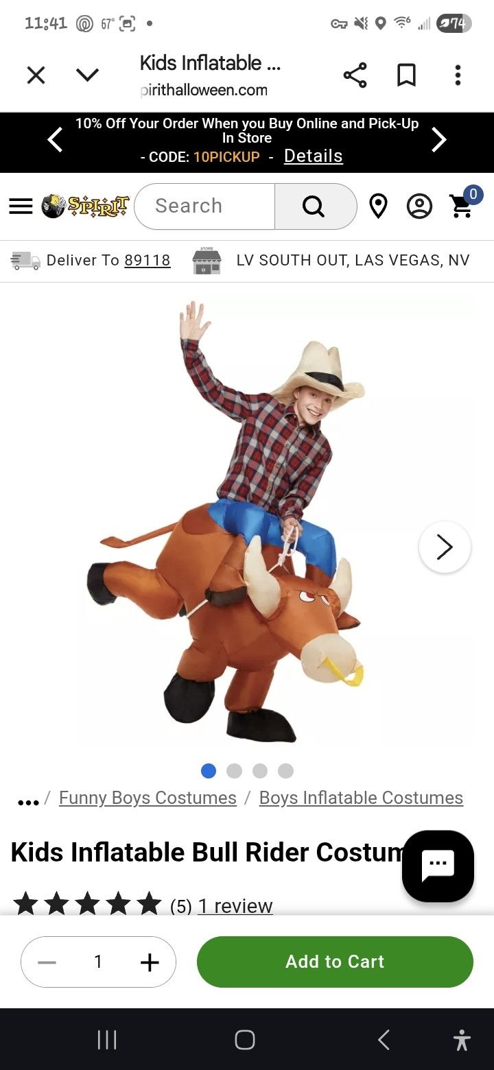 Bull Riding Blow Up Costume! 