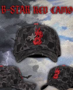 Barbas Hats b-star Red Camo🔴