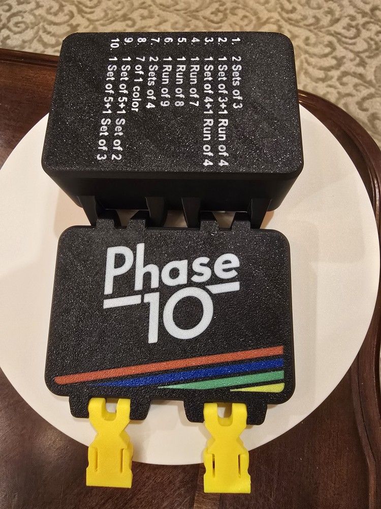 Phase 10 Rugged Card Game Snaplock Box