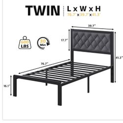 Twin Size Bed Frame 