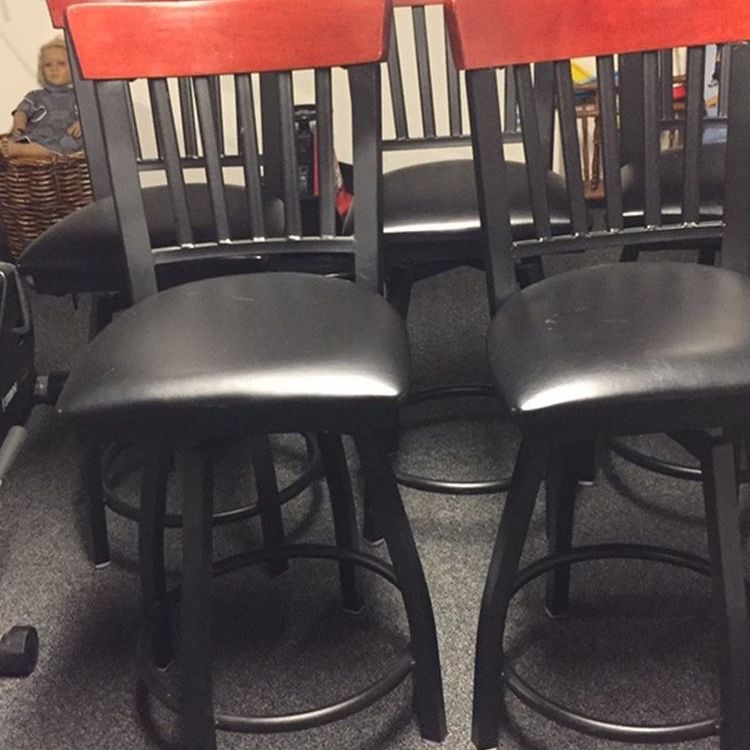 Bar Stool Chairs - Set Of 5