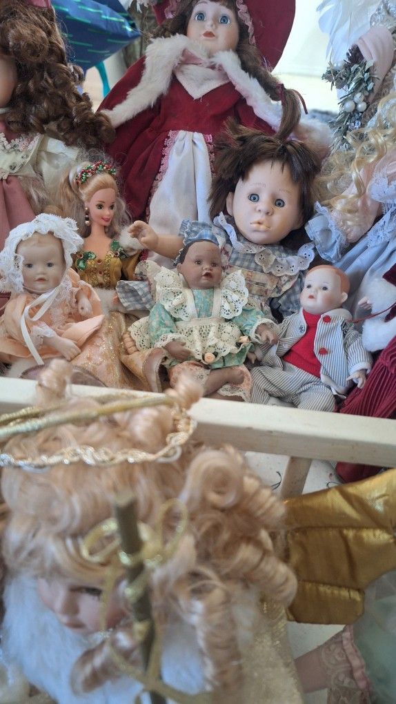 Select number of porcelain baby dolls