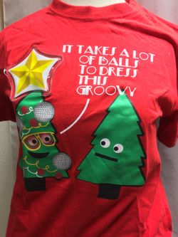 Funny T-shirt with star light Christmas unisex S