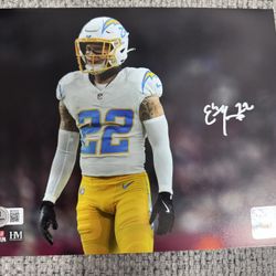 Los Angeles Chargers Elijah Molden #22 Autographed Signed 8X10 Rookie Photo COA