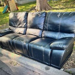 Black Leather Couch